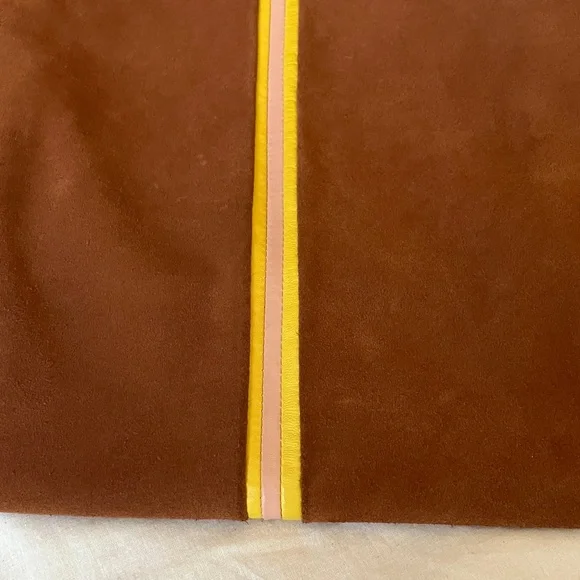 Clare V Tan Tote with Yellow Accent - Picture 2 of 9